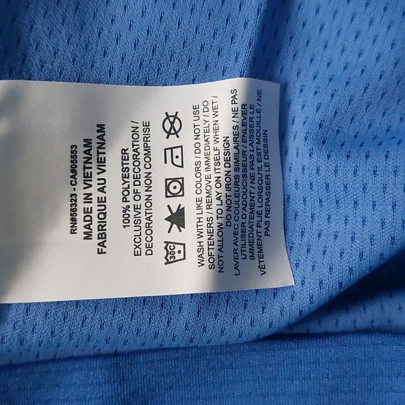 Nike Running Shirt Womens Blue Dri-Fit 1/2 Zip Mock Neck Long Sleeve Size L - Picture 5 of 10